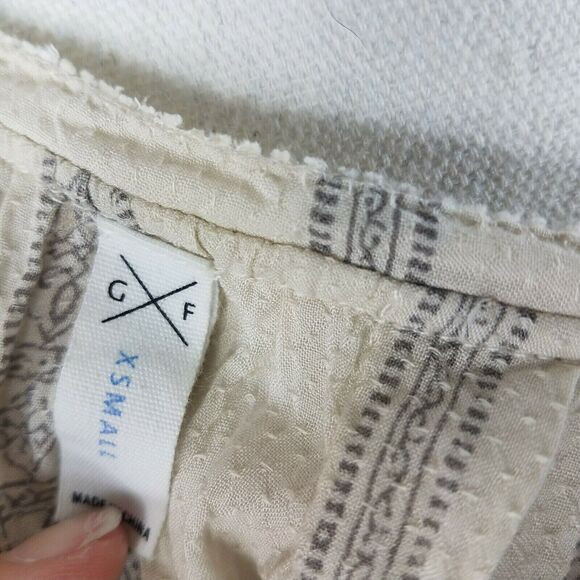 Gentle Fawn Top Peasant Boho Chic Long Sleeve Rayon Bohemian Gauze Size XS - Picture 5 of 9